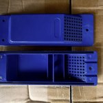 container shipping vents blue